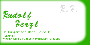 rudolf herzl business card